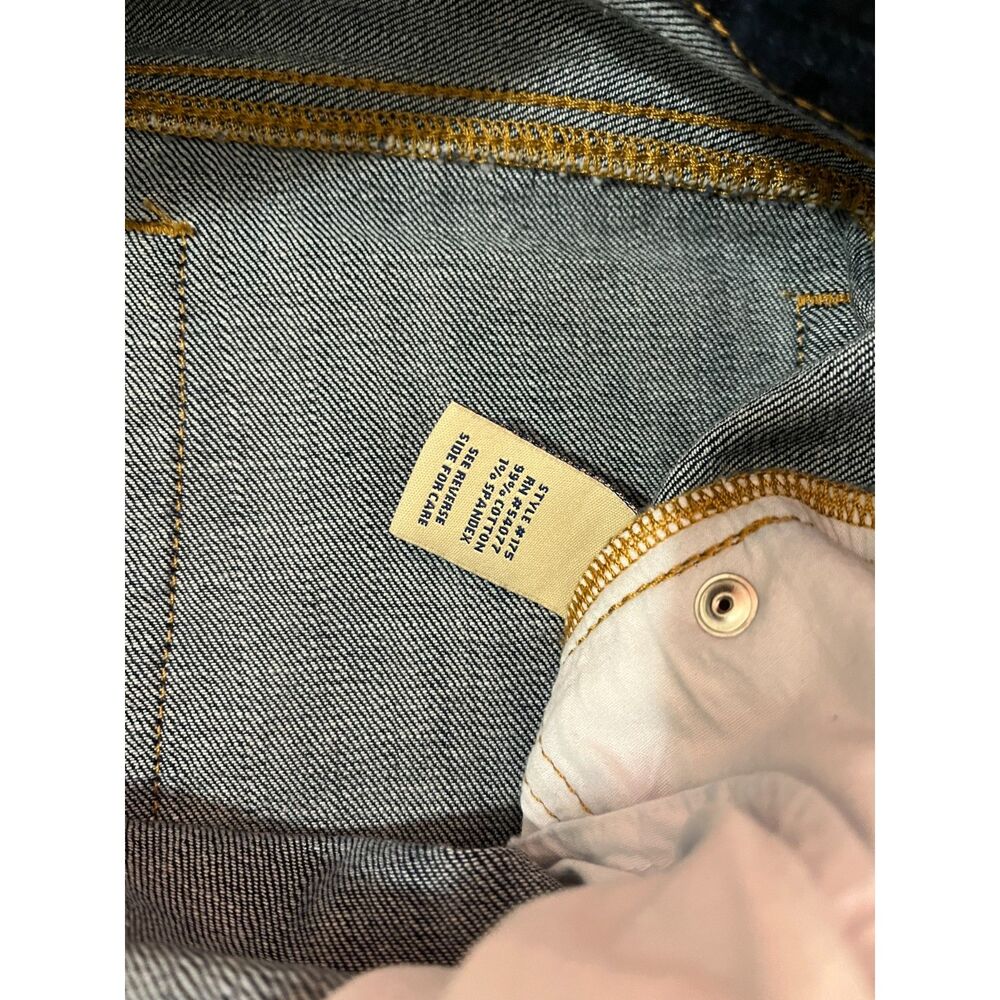 CAbi Women's Straight Leg Jeans - Dark Indigo Blue - Picture 11 of 13
